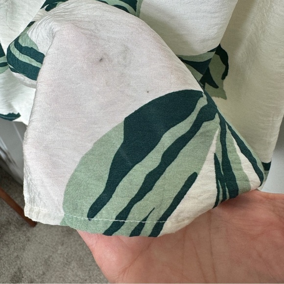 Tropical Leaves Short Sundress Sleeveless Size Small - Picture 6 of 10